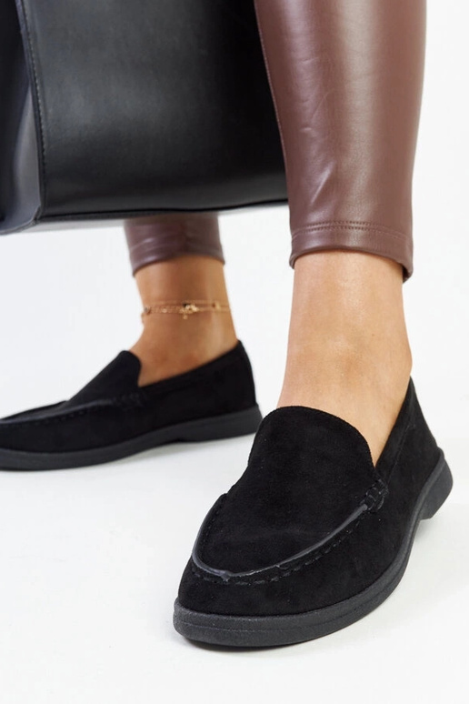 Čierne semišové topánky Rumay