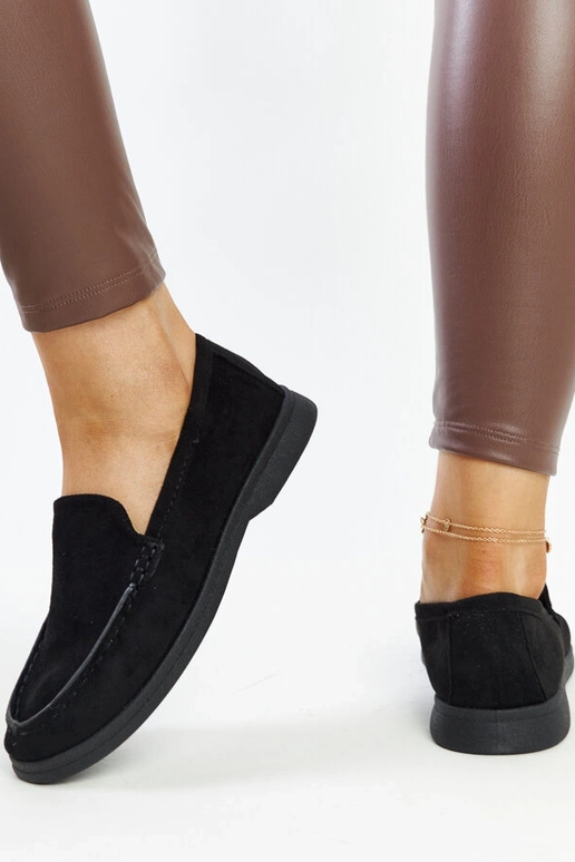 Čierne semišové topánky Rumay