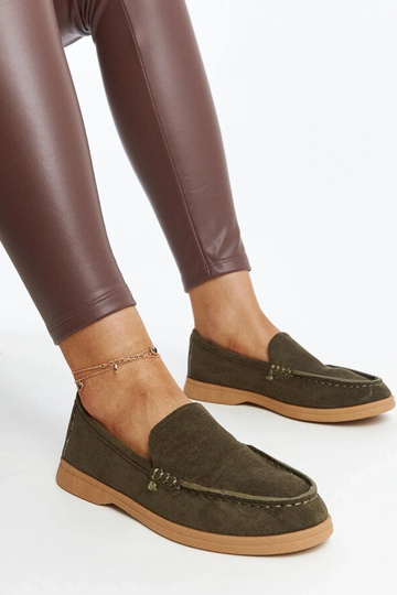 Rumay tmavozelené semišové...