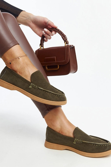 Rumay tmavozelené semišové... 2