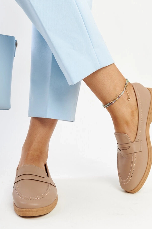 Hnedé klasické mokasíny Nawrah