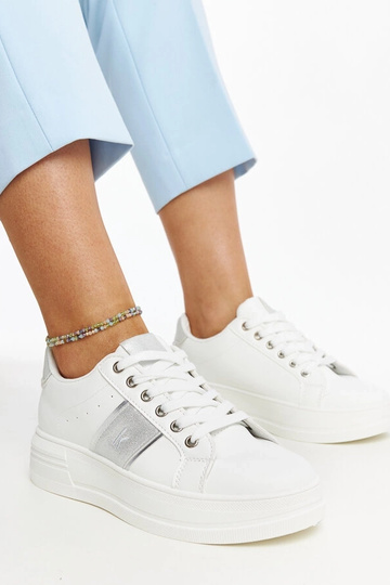 Bielo-strieborné tenisky s...