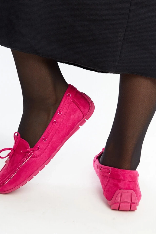 Tmavo ružové mokasíny s mašľou Hayam