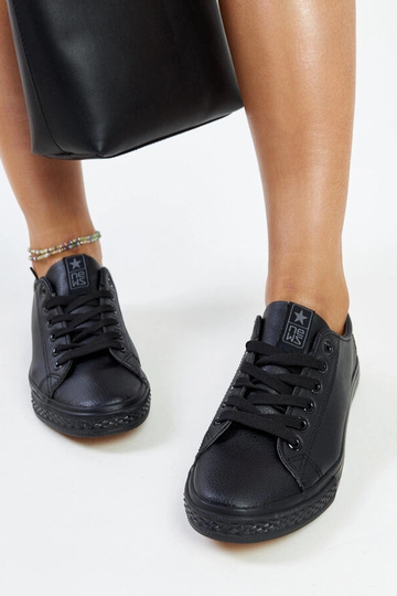 Čierne tenisky z ekokože Luz 2