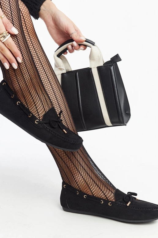 Čierne semišové mokasíny Aneesa