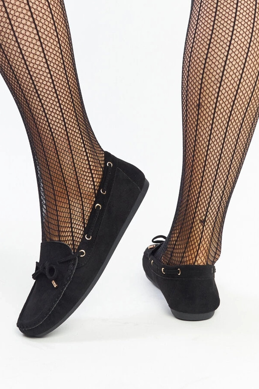 Čierne semišové mokasíny Aneesa