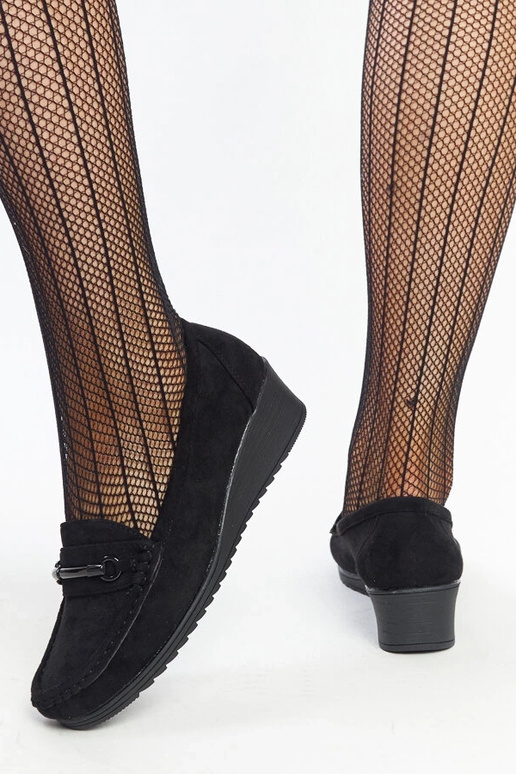 Čierne mokasíny na kline od Amel