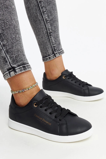 Čierne tenisky Furat z ekokože