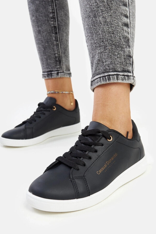 Čierne tenisky Furat z ekokože