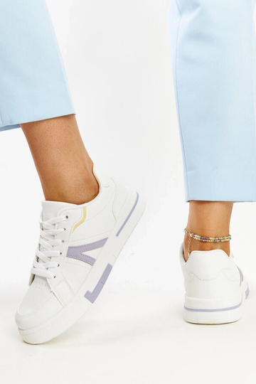 Biele tenisky s farbou Zorica 2