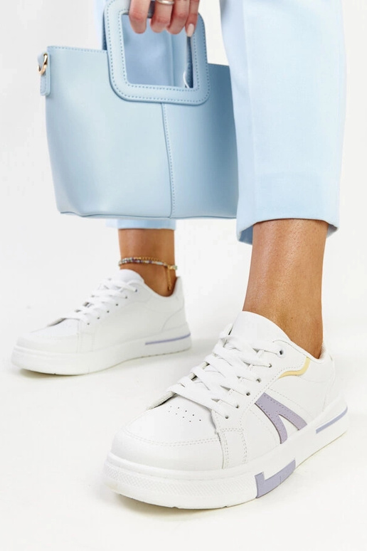 Biele tenisky s farbou Zorica