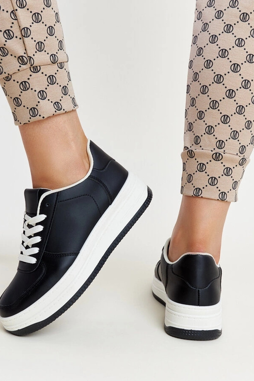 Čierne tenisky Cvita na platforme