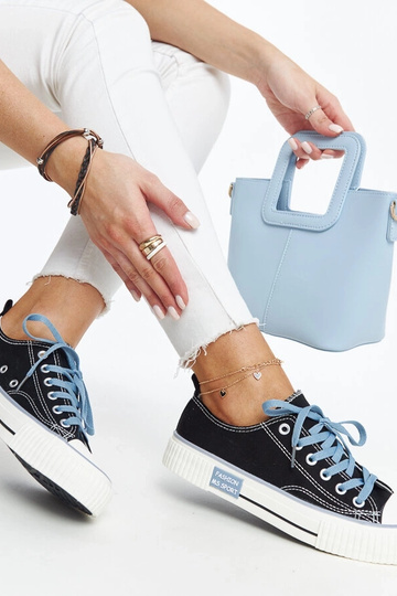 Čierne tenisky s farebnými...