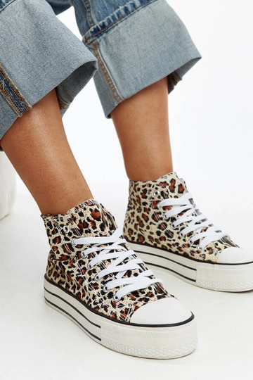 Vysoké tenisky s leopardím... 2