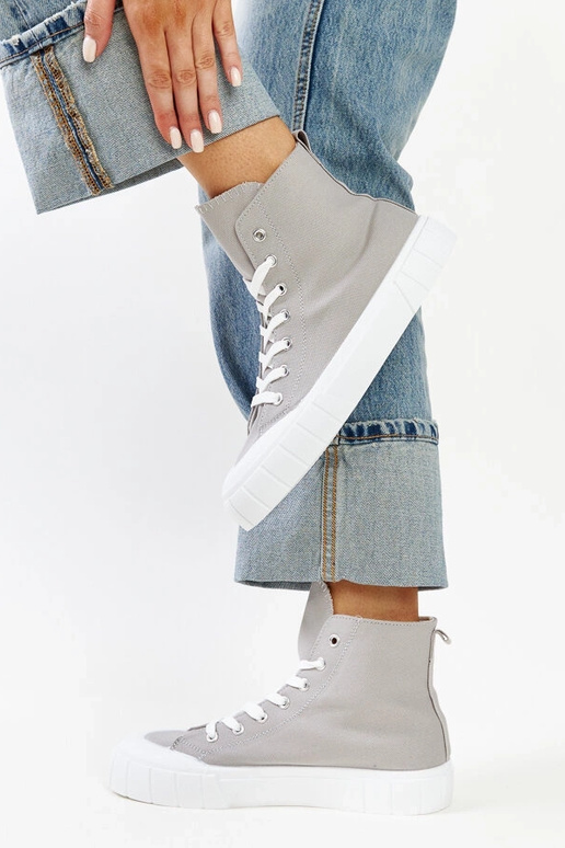 Sivé vysoké tenisky Vinka