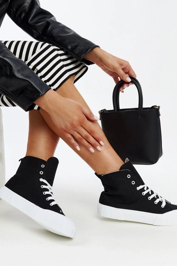 Čierne vysoké tenisky Vinka 2