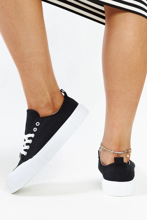 Eduardove čierne látkové tenisky