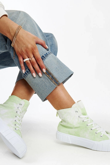 Svetlozelené vysoké plátené... 2