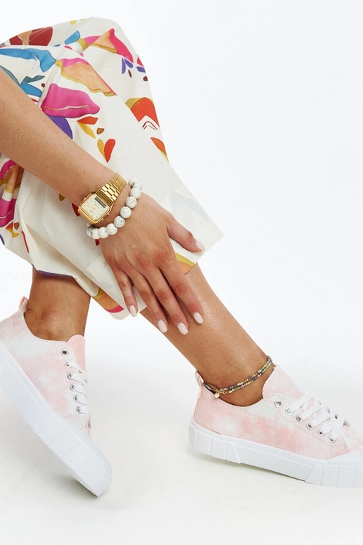 Jerina ružové látkové tenisky