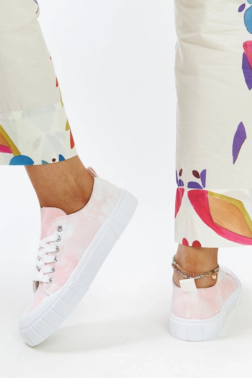 Jerina ružové látkové tenisky