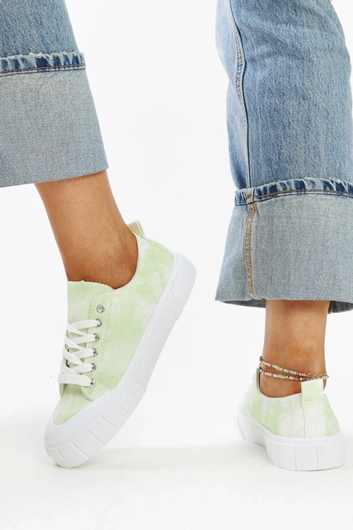 Svetlozelené látkové tenisky značky...