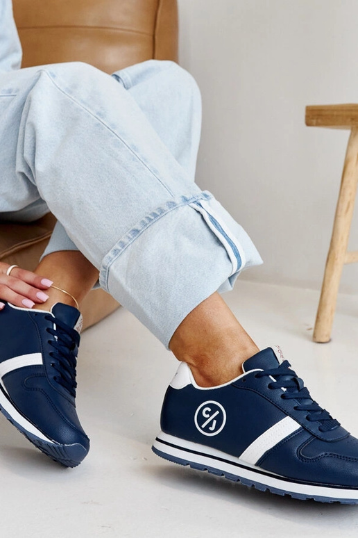 Tmavo modré dámske tenisky CROSS JEANS