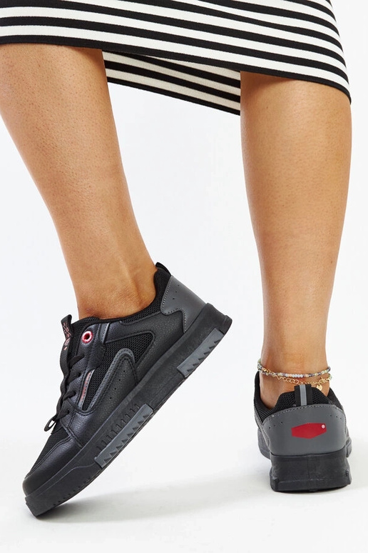 Čierno-šedé dámske tenisky CROSS...