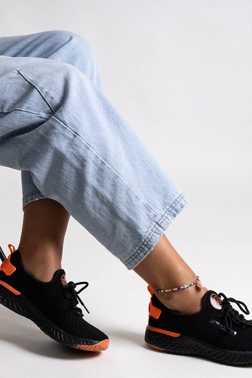 Dámske tenisky z čiernej látky CROSS...