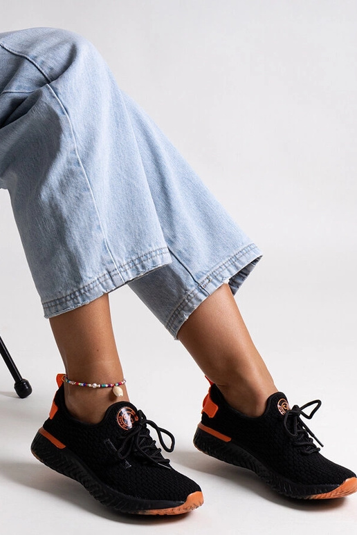 Dámske tenisky z čiernej látky CROSS...