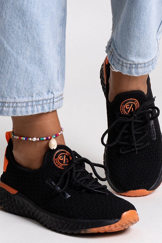 Dámske tenisky z čiernej látky CROSS...