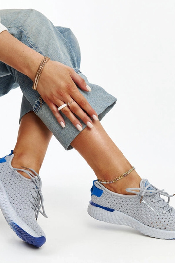 Dámske tenisky zo sivej... 2