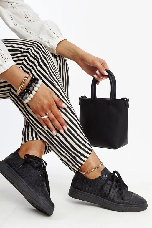 Čierne prelamované tenisky Segana