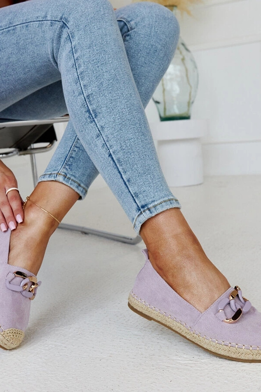 Fialové retiazkové espadrilky od Radwana