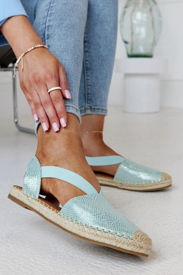 Tharnove svetlozelené espadrilky