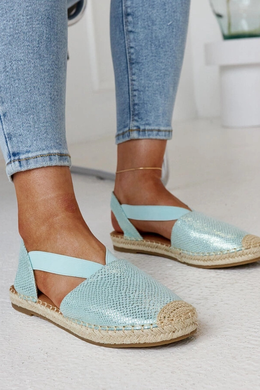 Tharnove svetlozelené espadrilky