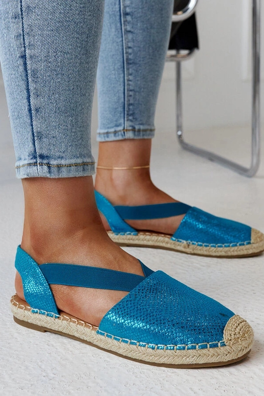 Tharnove espadrilky Blue Slingback