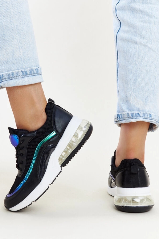 Čierne tenisky s hologramom Jelka