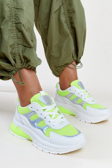 Tenisky s bielou a žltou...