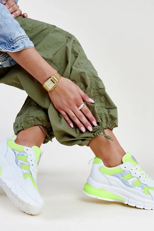 Tenisky s bielou a žltou podrážkou Matea