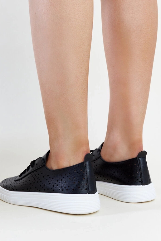 Čierne prelamované tenisky Manoek