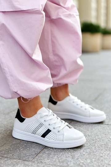 Čiernobiele tenisky z eko...