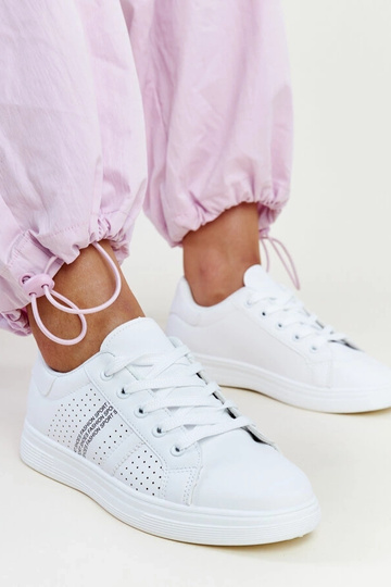 Biele tenisky z eko kože...