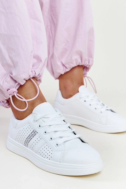 Biele tenisky z eko kože Berdine