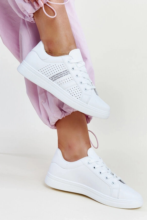 Biele tenisky z eko kože Berdine