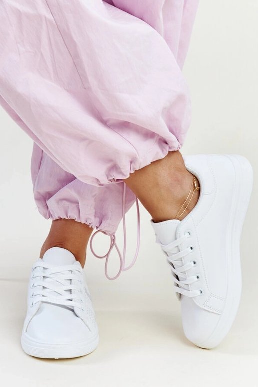 Biele tenisky z eko kože Berdine