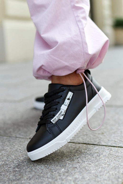 Čierne tenisky z eko kože Brecht