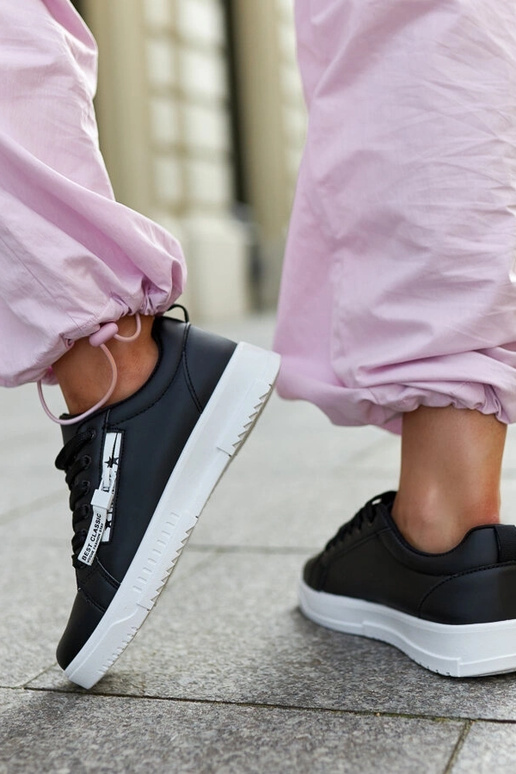 Čierne tenisky z eko kože Brecht