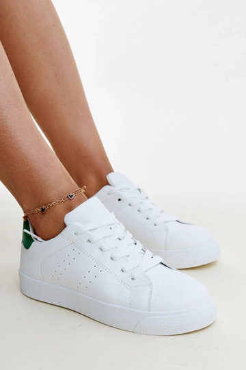 Biele a zelené tenisky Akila