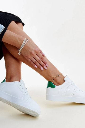 Biele a zelené tenisky Akila 2