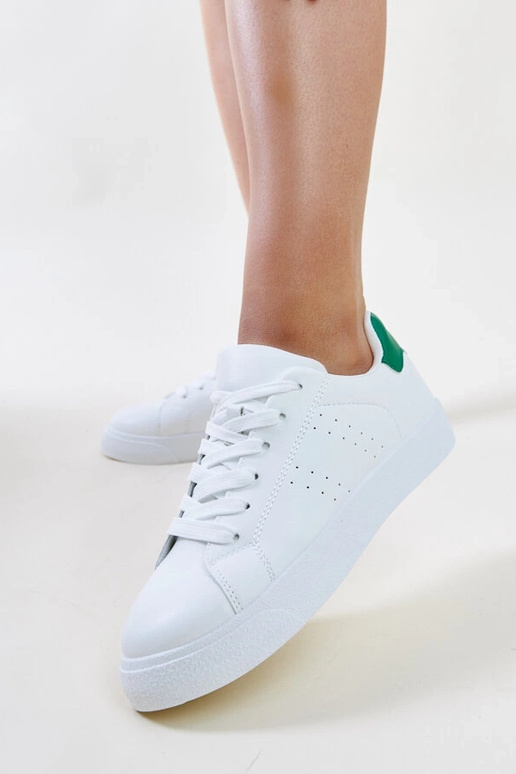 Biele a zelené tenisky Akila